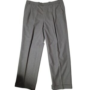 Polo University Ralph Lauren Dress Pants Mens 38x30 Olive Excellent Wool Pleated